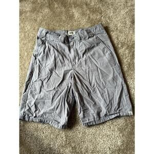 Vans Off The Wall Boy's Ripstop Cargo Gray Shorts Size 18 Skater